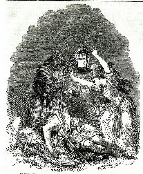 Edith and the monks searching for body of King Harold