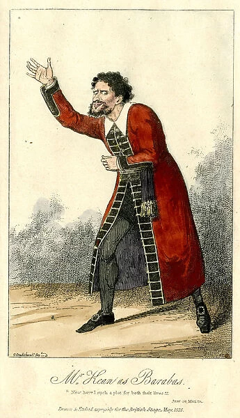 Edmund Keen in 1818 - Barabas in The Jew of Malta by Marlowe