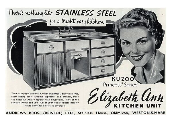 Elizabeth Ann kitchen units advertisement