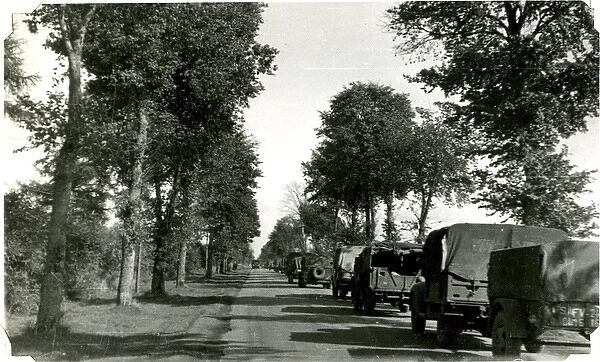 En Route Normandy to Paris, France, WW2