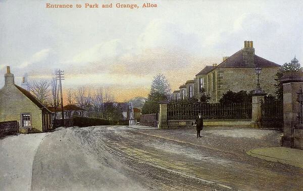 Entrance to the Park and Grange, Alloa, Scotland