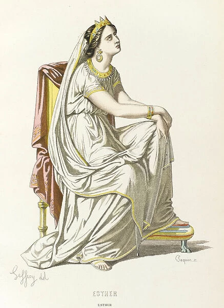 ESTHER. Esther, queen of Persia, as presented by Jean Racine in his play Esther