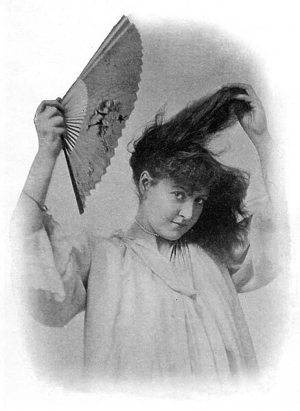 Fanning hair to add strength and beauty