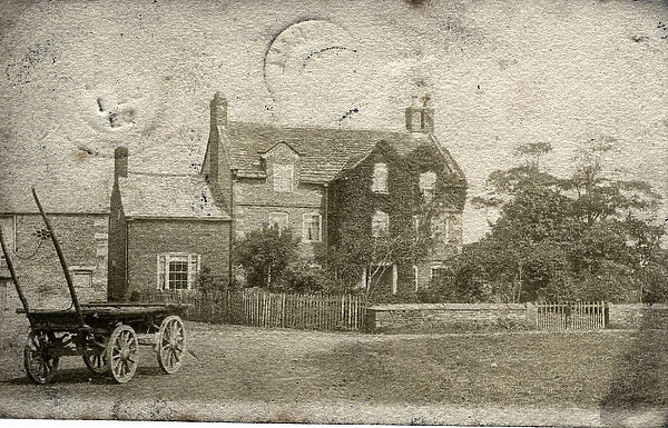 Farmhouse & Cart, Though to be Lostock Hall, Lancashire
