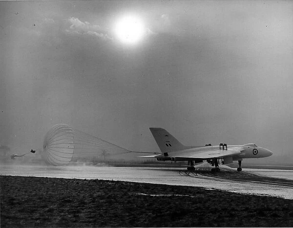 The first prototype Avro Vulcan VX770 coming to a stop