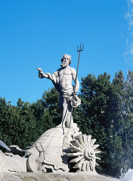 Fountain of Neptune by Juan Pascual de Mena. 18th century. M