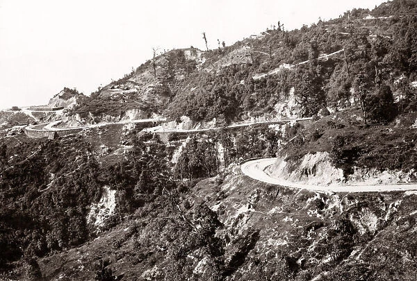 Ghoom station to Darjeeling, India, c. 1870 s