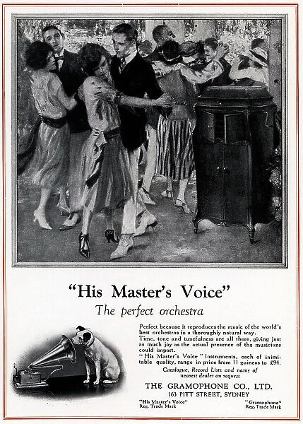 The Gramaphone Co, His Masters Voice Advert