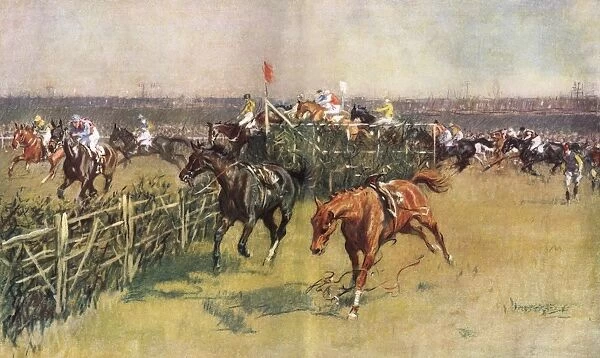 Grand National at Aintree by Gilbert Holiday