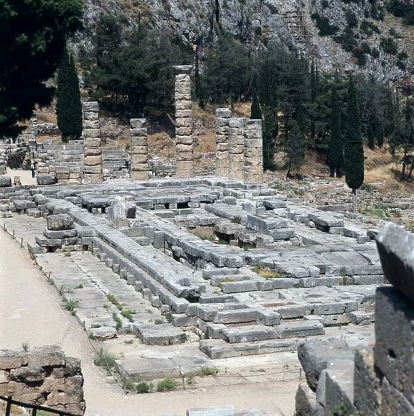 GREECE. CENTRAL GREECE. PHOCIS. Delphi. Temple