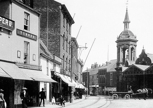 Grimsby Old Market Place early 1900s