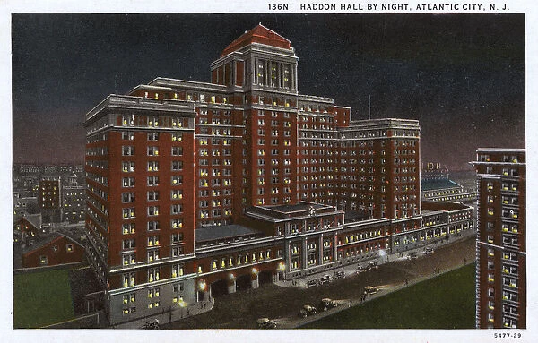 Haddon Hall by night, Atlantic City, New Jersey, USA
