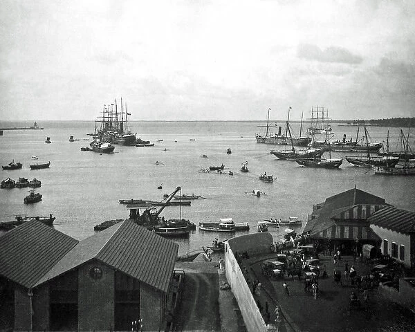 Harbour scene, India