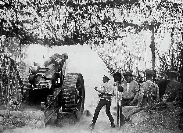 A Heavy Howitzer in France during WW1