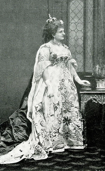 Hortense Schneider, French soprano, in costume