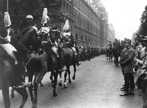 Household Cavalry in Peace Day Victory parade, 1919