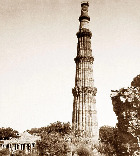 India - Qutb Minar Delhi early 1900s