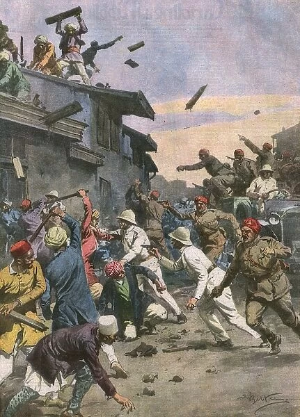 Indian nationalists riot at Calcutta