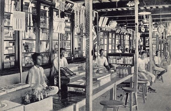 Interior of Bazaar, Fort William, Calcutta, India