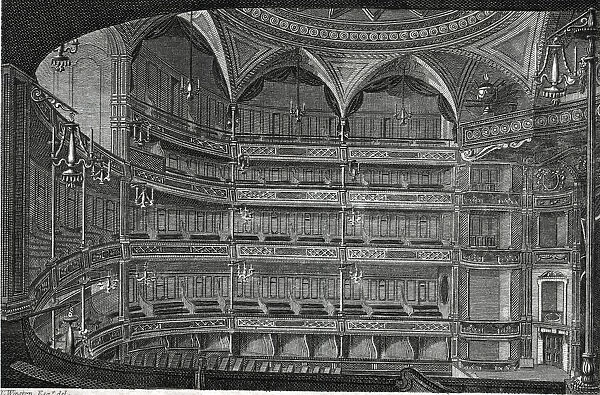 Interior of the Theatre Royal, Drury Lane, London