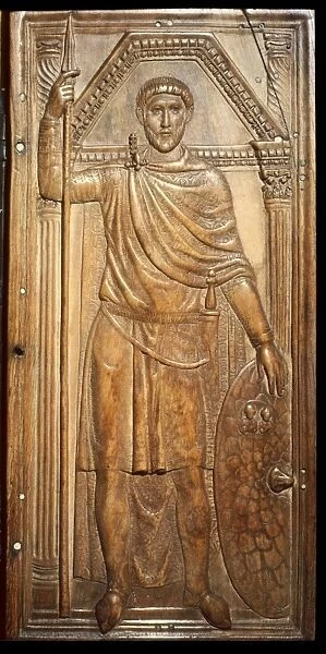 The ivory diptych of Stilicho (right). Detail