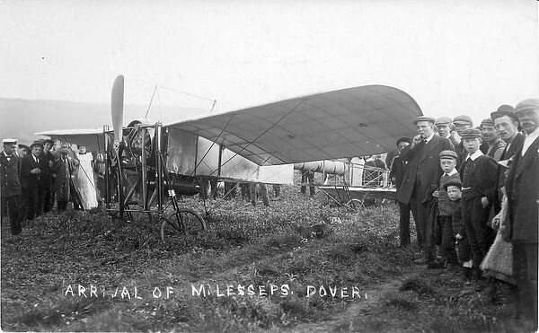 Jacques de Lesseps arrival at Dover in his Bleriot XI