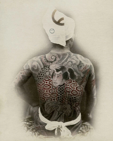 Japanese man with an elaborate tattoo