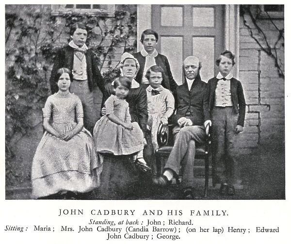 John Cadbury and his family