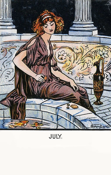 July. Goddess Aphrodite