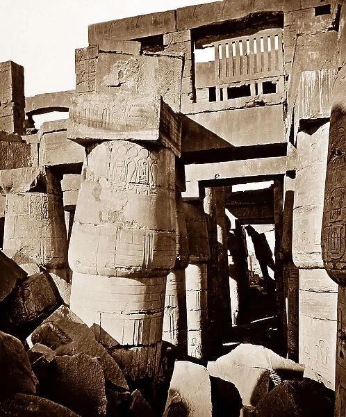 Karnak Temple, Egypt, Victorian period