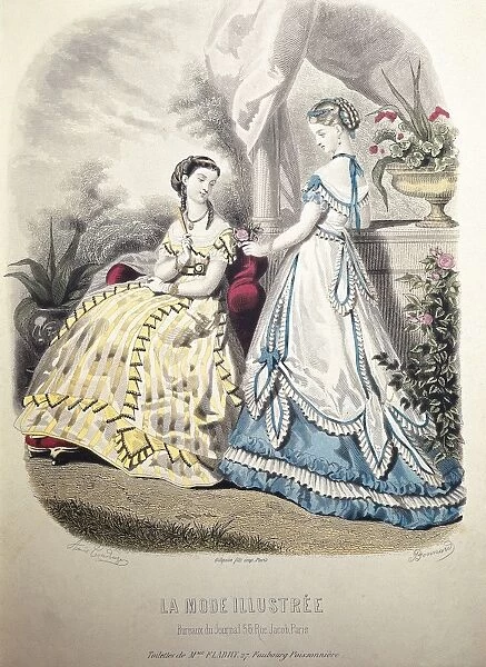 La Mode Illustr饮Womens magazine from 1867