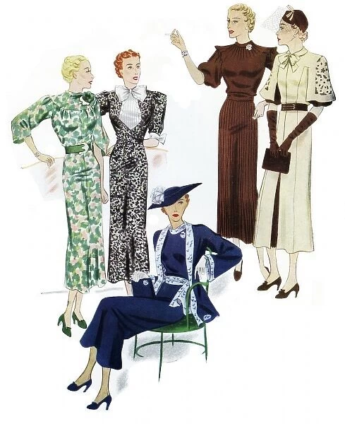 Ladies in daywear 1936