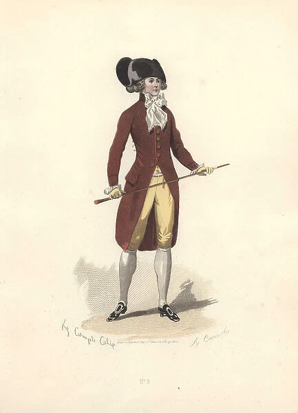 Man in large black bicorn hat, white cravat