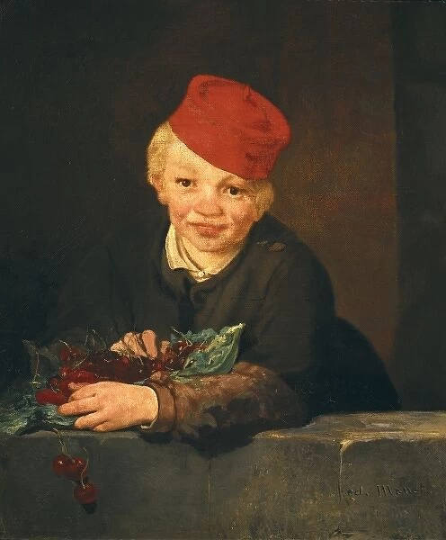 MANET, ɤouard (1832-1883). Boy with cherries