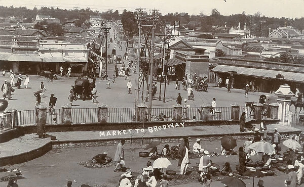 Market and Broadway, Bangalore, Karnataka, India