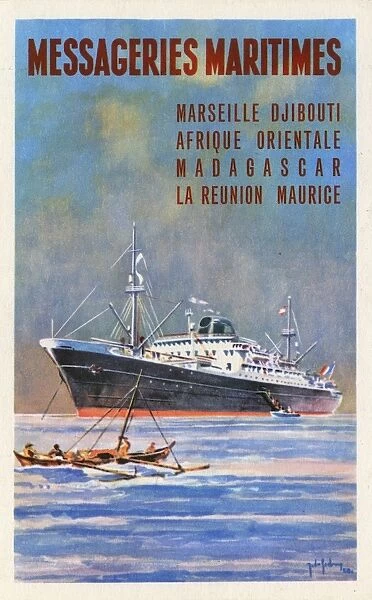Messageries Maritimes - Promotional postcard