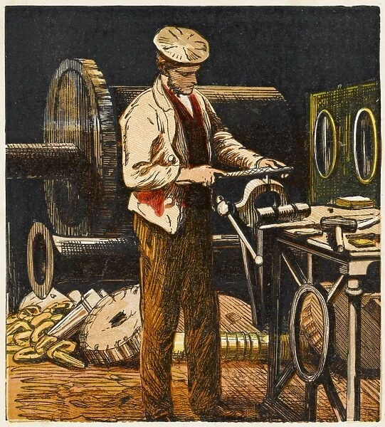 Metalworker in Workshop