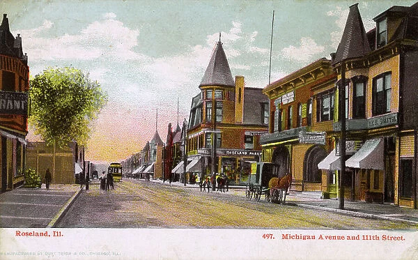 Michigan Avenue, Roseland, Chicago, Illinois, USA