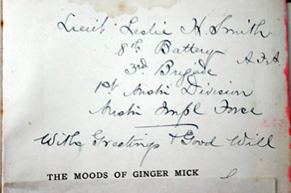 The Moods of Ginger Mick