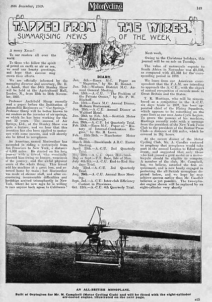 Motor Cycling Magazine Page 149 of 20 December 1909 Issu?