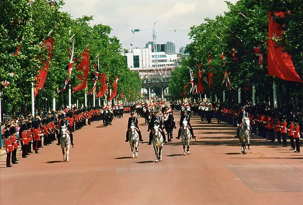 Mounted Police Officer - Procession in The Mall