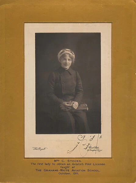 Mrs Cheridah de Beauvoir Stocks in 1912