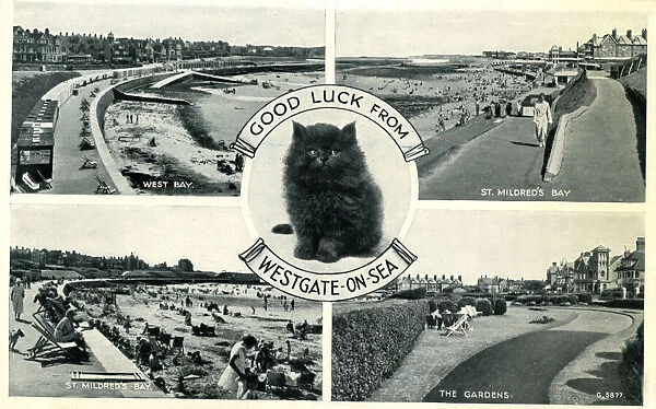 Multiview postcard, Westgate-on-Sea, Kent