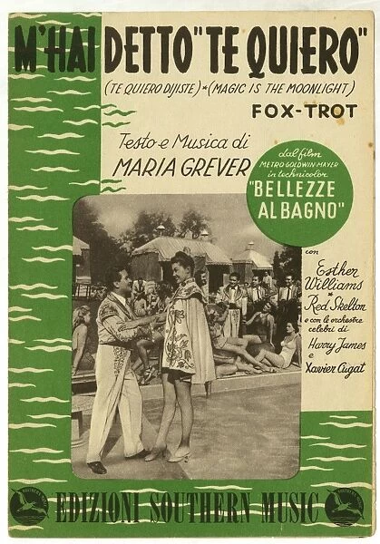Music cover, Esther Williams in Bathing Beauty