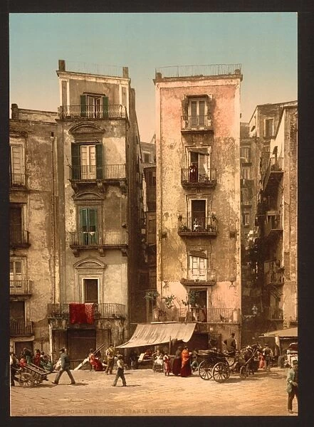 Narrow streets, Naples, Italy