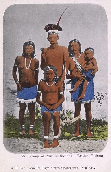 Native Indian family, Guyana, South America