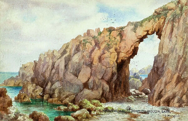 Natural Arch, Port du Moulin, Sark, Channel Islands