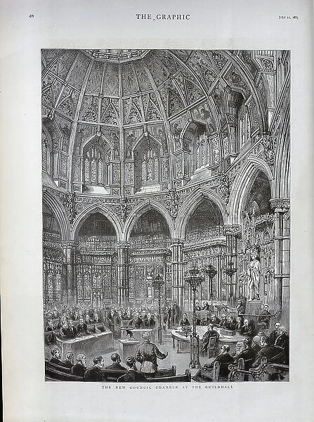 The New Council Chamber, Guildhall, London