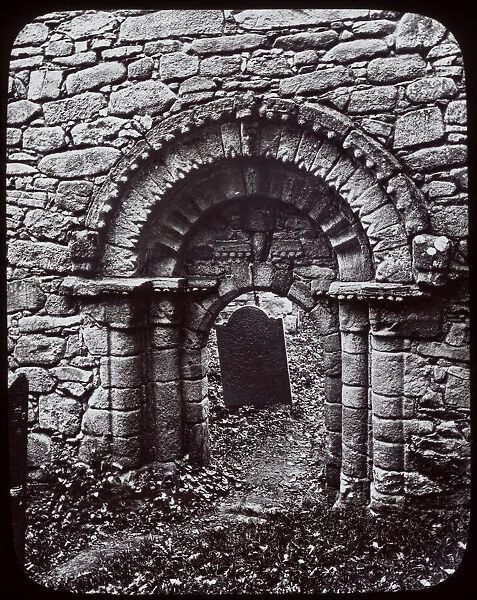 Norman doorway, Ullard Church, County Kilkenny, Ireland