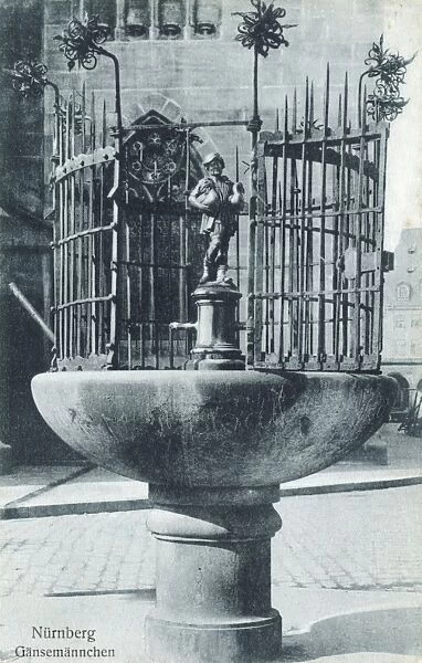 Nuremberg, Germany - Gansemannchen Fountain